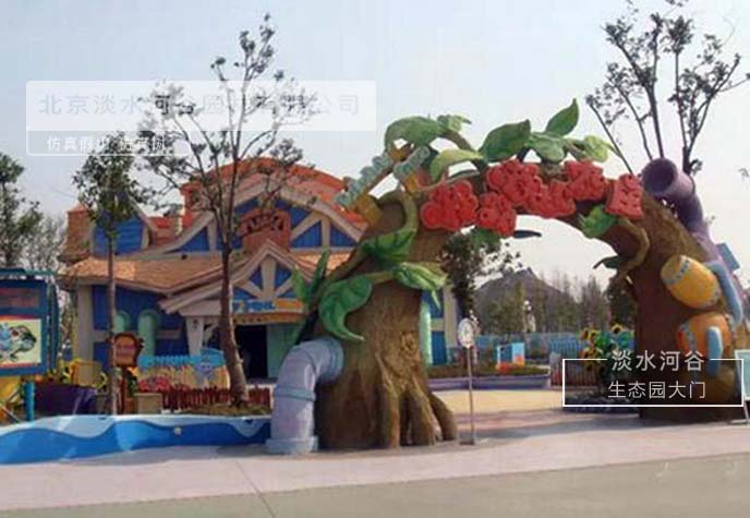 生態(tài)園大門制作與景觀設(shè)計完美結(jié)合，展現(xiàn)匠人之心