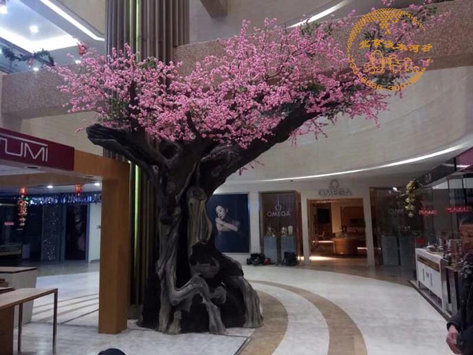 仿真梅花樹(shù)制作步驟－北京淡水河谷新作品