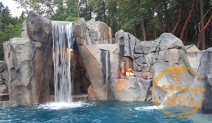 北京淡水河谷的塑石假山使用了什么新技術、新工藝