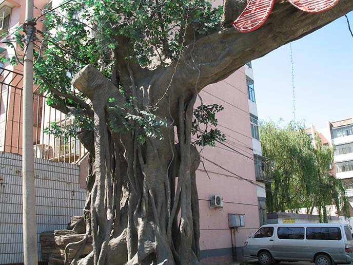 再談仿真樹制作細節(jié)，北京淡水河谷只制作高端仿真樹