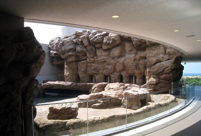 北京淡水河谷為北京大興野生動物園制作的塑石假山