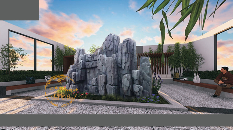 假山影壁塑石假山制作－北京淡水河谷開發(fā)的標(biāo)準(zhǔn)化產(chǎn)品