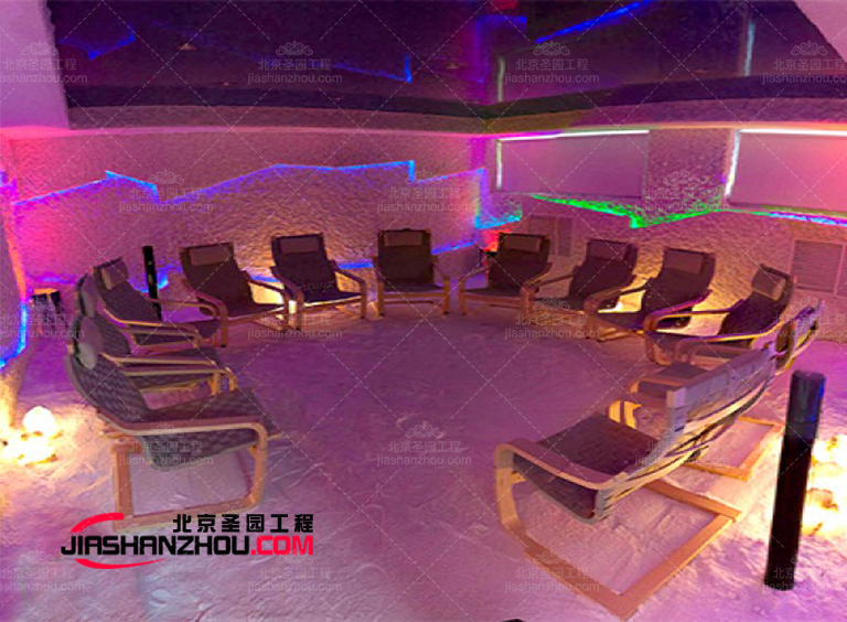 房創(chuàng)造一個具有凝聚力的仿真鹽洞SPA鹽療室內設計