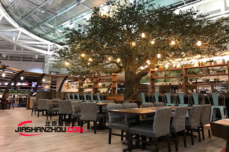 大型人造綠色仿真樹(shù)植物生產(chǎn)廠家-可定制B1阻燃假樹(shù)