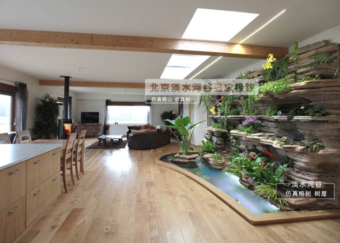 假山流水 塑石假山景觀制作 圖片大全