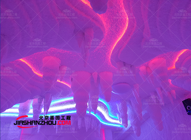 仿真鹽洞民宿不同光線下的不同外觀美圖畫廊