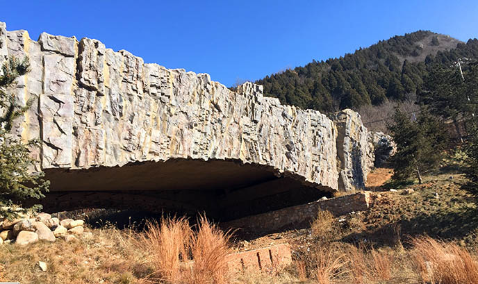 grc仿真假山裝飾大橋