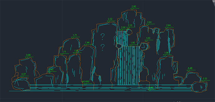水泥假山施工圖