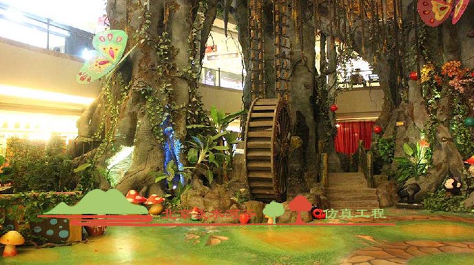 室內(nèi)仿真榕樹制作