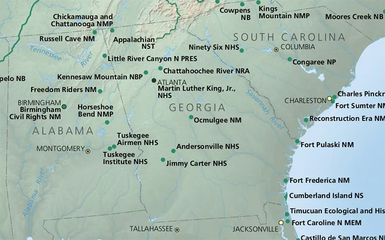 佐治亞州國家公園的美國國家公園服務地圖.jpg 佐治亞州國家公園的美國國家公園服務地圖