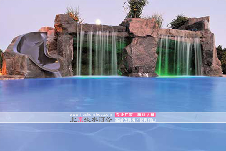 水池假山景觀魚池.jpg 水池假山景觀魚池