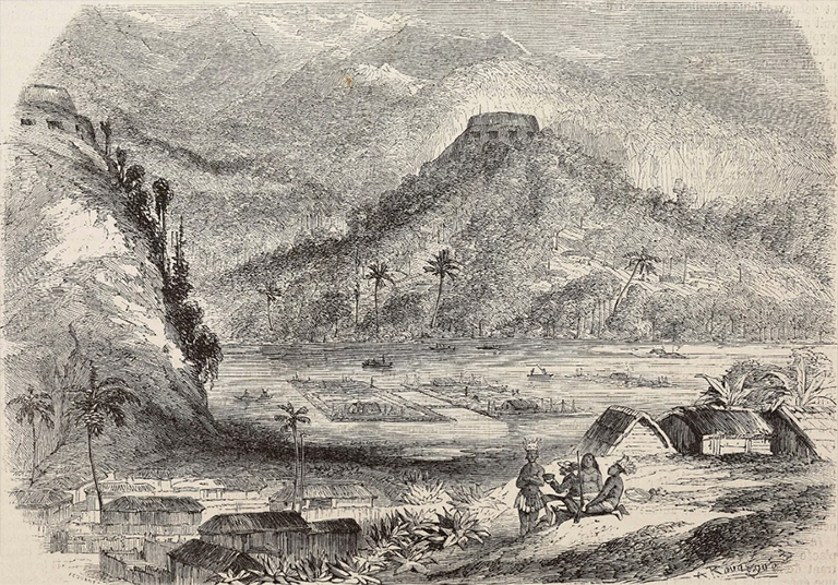 墨西哥Chinampa或浮動(dòng)花園(1860年插圖).jpg 墨西哥Chinampa或浮動(dòng)花園(1860年插圖)