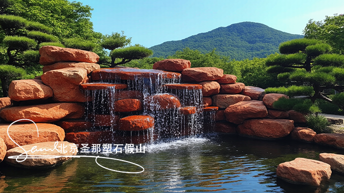 庭院假山魚(yú)池圖片.png 庭院假山魚(yú)池圖片
