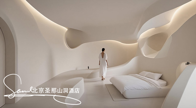 jimeng-2025-06-19-2153-這是一間設(shè)計(jì)感十足的臥室，呈現(xiàn)出獨(dú)特的藝術(shù)氛圍： 空間造型 臥室墻面和天花板采用....jpeg