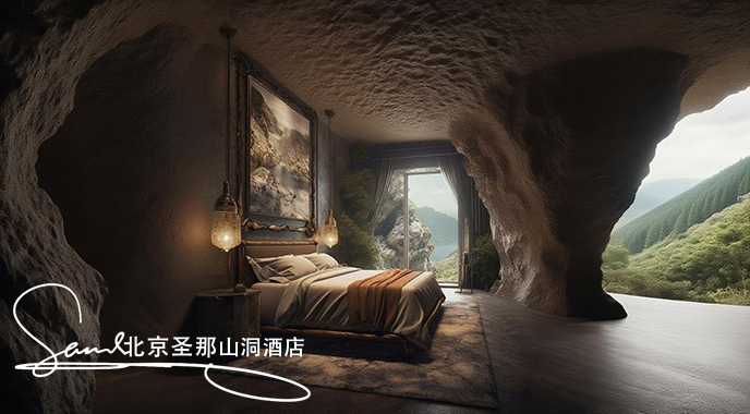 jimeng-2025-06-19-4809-這是一間極具特色的臥室，融合了自然與奇幻元素。采用了一種類似洞穴風格與自然景觀結(jié)....jpeg