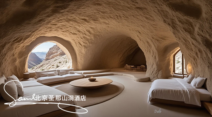 jimeng-2025-06-19-4829-這是一間極具特色的洞穴風格臥室，融合自然與人文元素，營造出獨特氛圍：空間結(jié)構(gòu)與外....jpeg