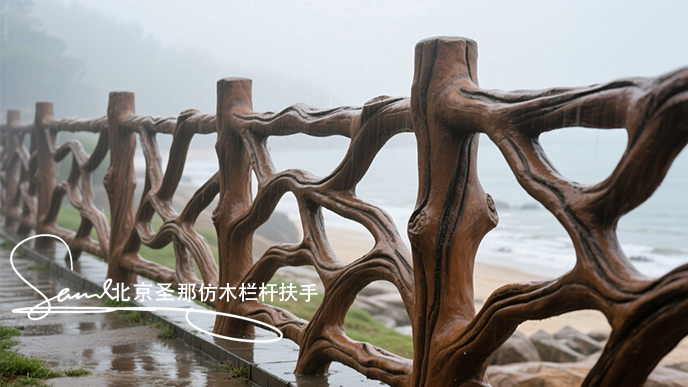 jimeng-2025-06-25-1786-正在施工制作的安全圍欄設計，線條流暢自然，給人柔和靈動之感。為空間增添活潑與藝術....jpeg