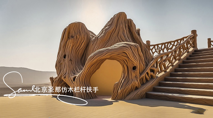jimeng-2025-06-25-1395-正在施工制作的旅游區(qū)樓梯室外安全圍欄設(shè)計(jì)制作過(guò)程，美工正在施工制作，先用鋼筋焊接....jpeg