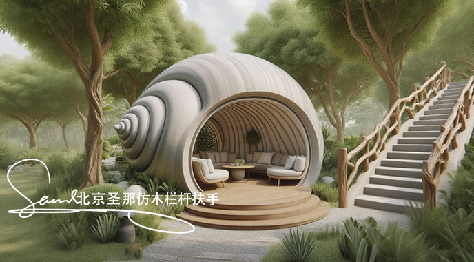jimeng-2025-06-25-2134-正在施工制作的旅游區(qū)樓梯室外安全圍欄設計制作過程，美工正在施工制作，先用鋼筋焊接....jpeg